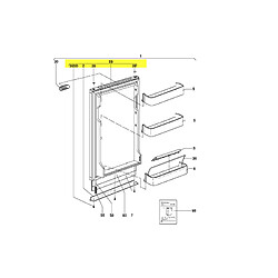 Electrolux Porte Refrigerateur Complete Service reference : 293683000