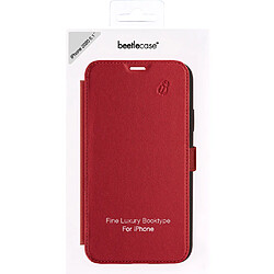 Acheter BEETLECASE Étui pour Apple iPhone 12/iPhone 12 Pro Folio Premium avec Porte-Cartes Rouge