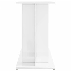 Acheter vidaXL Support d'aquarium blanc brillant 80x35x60 cm bois d'ingénierie