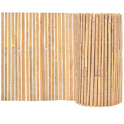 vidaXL Clôture Bambou 1000 x 50 cm Naturelle