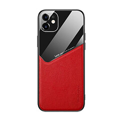 Coque en TPU combo verre enduit rouge pour votre Apple iPhone 11 6.1 pouces