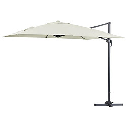 Habitat Et Jardin Parasol déporté Sun 3 - 3 x 3 m - Ecru