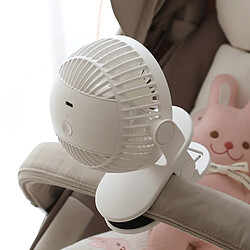 (Blanc) Poussette de Bébé Clip Portable Ventilateur Électrique Accessoires de Couchage pour Enfants pas cher