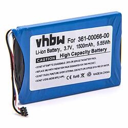 vhbw batterie remplacement pour Garmin 361-00066-00 pour système de navigation GPS (1500mAh, 3,7V, Li-ion)