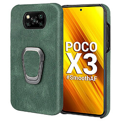 Coque en TPU + PU anti-rayures avec béquille vert pour votre Xiaomi Poco X3/Poco X3 NFC/Poco X3 Pro