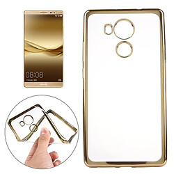 Wewoo Coque or pour Huawei Mate 8 galvanoplastie Soft TPU housse de protection