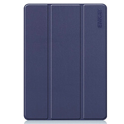 Etui en PU avec support tripliure et porte-stylo bleu foncé pour votre Apple iPad 10.2 (2019)