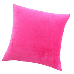 Avis couvre-oreiller décoratif velours taie d'oreiller taie d'oreiller rose rouge 50 x 50cm