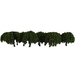 20pcs Arborescences De Modèle Avec Des Fruits Rouges Pour Les Chemins De Fer Paysages 1: 100 pas cher