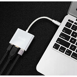 GUPBOO Adaptateur 3 en 1 Hub USB C HDMI 4K MacBook,JL586 pas cher