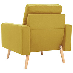 Acheter vidaXL Fauteuil jaune tissu