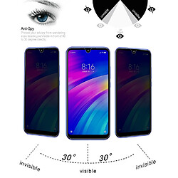 Wewoo Film de verre trempé Pour Xiaomi Redmi 7 10 PCS 9H Dureté de la surface Protection d'écran antireflet 180 degrés de confidentialité pas cher