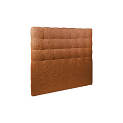 Sommeil de plomb Tete de lit Capitonnée Bouclette Terracotta L 135 cm - Ep 10 cm rembourré