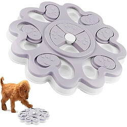 Jouet Puzzle pour chien,distributeur de friandises pour chiot Jouet Puzzle à alimentation lente pour chien,Jeux de dressage pour chien Nourriture avec antidérapant,Améliorer le QI Bol Puzzle pour chiotgris