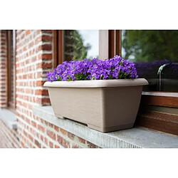 Avis Jardiniere - GARDEN ID Teramo - Taupe 60 cm - Solidité - Réserve d'eau intégrée - Recyclé & 100% recyclable - Volume pour plantes