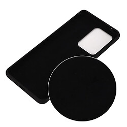 Coque en silicone liquide noir pour votre Samsung Galaxy S20 Ultra/S11 Plus