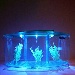 Avis Universal Aquarium portatif mini-aquarium lumière LED poisson aquarium réservoir diviseur d'eau filtrée maison déco aquarium poisson aquatique animaux de compagnie | Aquarium réservoir