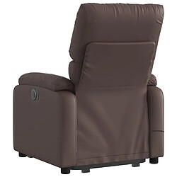 Acheter Maison Chic Fauteuil Relax pour salon, Fauteuil inclinable de massage Marron Similicuir -GKD25875