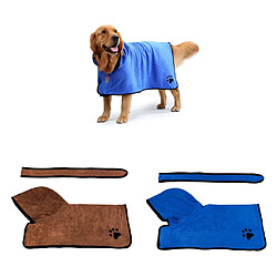 2 Pièces Grande Serviette De Séchage Pour Chien Peignoir Pour Chien Doux Super Absorbant