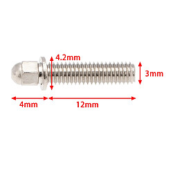 30x M3 Vis à écrou Hexagonal Pour Camions Buggy Sur Chenilles De 1,9 / 2,2 "bricolage Accessoires M3x12