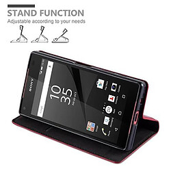 Cadorabo Coque Sony Xperia Z5 COMPACT Etui en Rouge pas cher