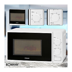 Four micro-onde 20L 1150W Bomann MW 6014 CB Blanc pas cher