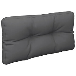 Avis vidaXL Coussin de palette anthracite 70x40x12 cm tissu