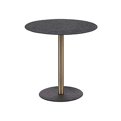 LEITMOTIV Table d'appoint en métal Dex 50 cm noir.