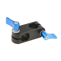 Acheter 15mm tourner à angle droit support d'adaptateur de pince de tige de 90 degrés pour caméra bleu