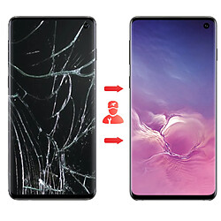 Samsung Afficheur LCD Galaxy S10 Bloc Écran avec Tactile Original Bleu pas cher