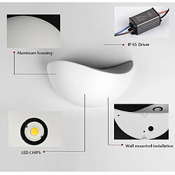 Universal Applique de chevet en alliage d'aluminium moderne blanc 5W Applique d'allée (lampe thermique) pas cher