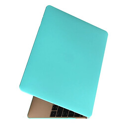 Wewoo Housse Étui bleu pour Macbook 12 pouces Boîtier de protection en plastique dur givré coloré