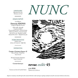 Nunc, n° 45. Adonis, l'horizon pour demeure