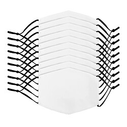 Monstershop 10 Masques Visage Vièrges pour Sublimation de Taille Petite