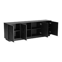 Acheter Vente-Unique Buffet avec 4 portes en MDF - Noir - MEZULIA