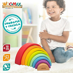 Puzzle enfant en bois Woomax Arc-en-ciel 8 Pièces 4 Unités pas cher