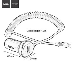 Universal Chargeur de voiture à ligne unique YYH-HOCO pour Micro USB Cable ABS + PC Intelligent Shunt pas cher