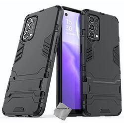 Htdmobiles Coque rigide anti choc pour Oppo Find X3 Lite / Realme GT Master Edition + verre trempe - NOIR