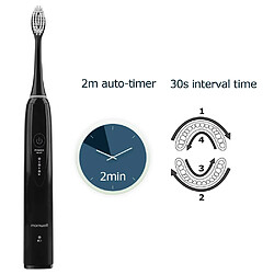 Acheter Universal Brosse à dents acoustique Brosse à dents électrique USB 2 têtes de brosse à dents remplaçables Brosse à dents électrique USB rechargeable Adulte imperméable IPX7 |