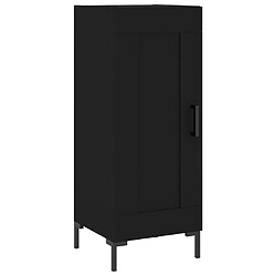 Acheter vidaXL Buffet haut Noir 34,5x34x180 cm Bois d'ingénierie