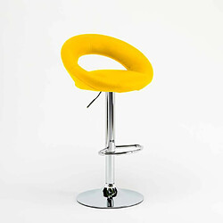 Avis Superstool Tabouret haut bar cuisine fixe pivotant réglable en hauteur avec repose-pieds Chicago, Couleur: Jaune