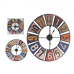 Gift Horloge Murale Multicouleur Rétro Métal (60 x 4,5 x 60 cm)