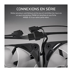 Acheter Pack de 3 ventilateurs ARGB 120mm - CORSAIR - RS120 - Refroidissement exceptionnel et effets lumineux dynamiques