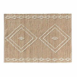 Paris Prix Tapis Déco en Jute & Laine Floty 120x170cm Beige