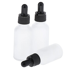 3x 30 Ml Bouteilles en Verre Pour Huiles Essentielles, Flacons Compte-gouttes pour Voyages DIY