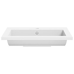 Acheter vidaXL Lavabo en granit 600 x 450 x 120 mm Blanc