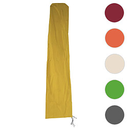 Mendler Housse de protection Meran pour parasol de marché jusqu'à 5m, housse de protection Cover avec fermeture éclair ~ jaune 