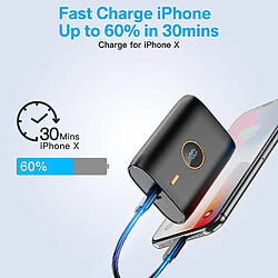 SANAG Batterie Externe 10000Mah,Pd 22.5W Power Bank,Avec Affichage Led Usb C Batterie Portable,Batterie Externe Charge Rapide,Convient Pour Phone,Ipad,Huawei,Xiaomi,Samsung, Etc.