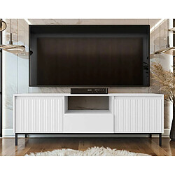 Bestmobilier Girona - meuble tv ouvert - blanc - 174 cm