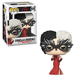 FUNKO Disney POP! Cruella en Robe Rouge Figurine POP! Disney - Environ 9 cm - En vinyle - Emballage boîte-fenêtre